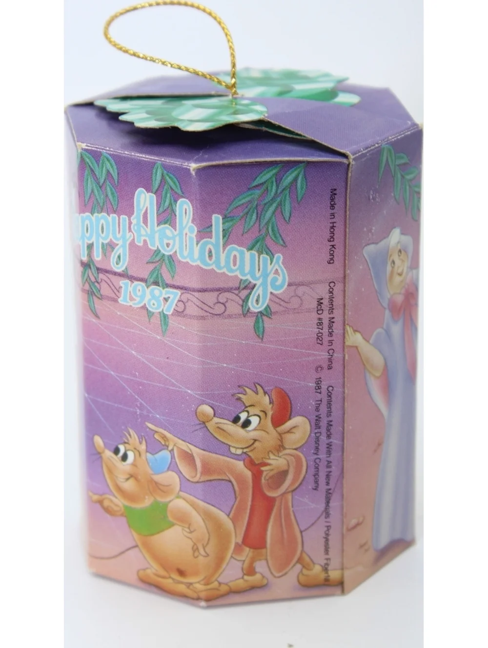80s 90s Disney 6 EMPTY BOXES from Christmas Ornaments McDonalds Happy Meal Toys